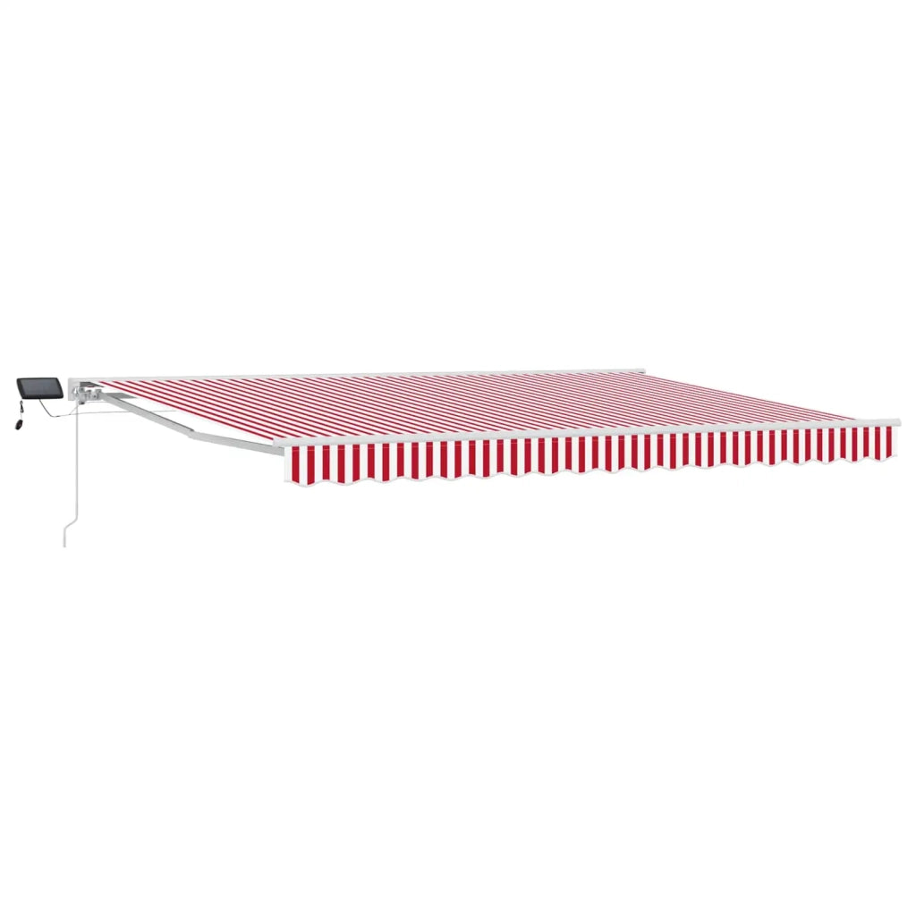 Cornice per Tenda Manuale con LED Rosso e Bianco 5 x 3 m 3420695