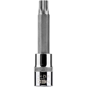 Topex 08-744 inserto spline su b bussola 1/2 m12 x 100 mm accia