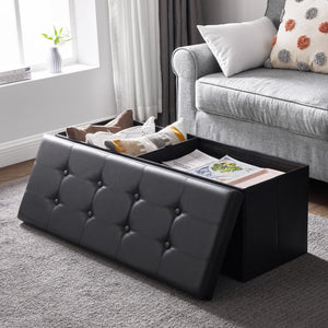 Pouf contenitore VALORA, nero - LSF701V1