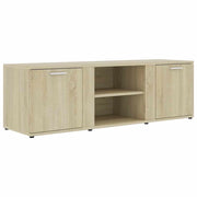 Mobile TV multimediale mensola TV credenza TV sala da pranzo soggiorno camera da letto rovere Sonoma 120 x 34 x 37 cm legno ingegnerizzato marrone 02_0027466