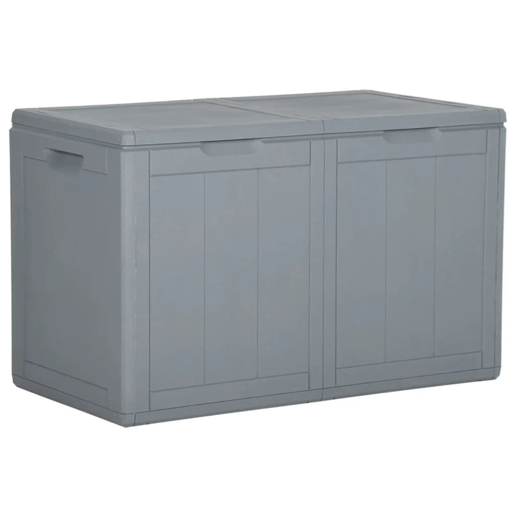 Baule da giardino 180 litri rattan PP grigio 02_0013015