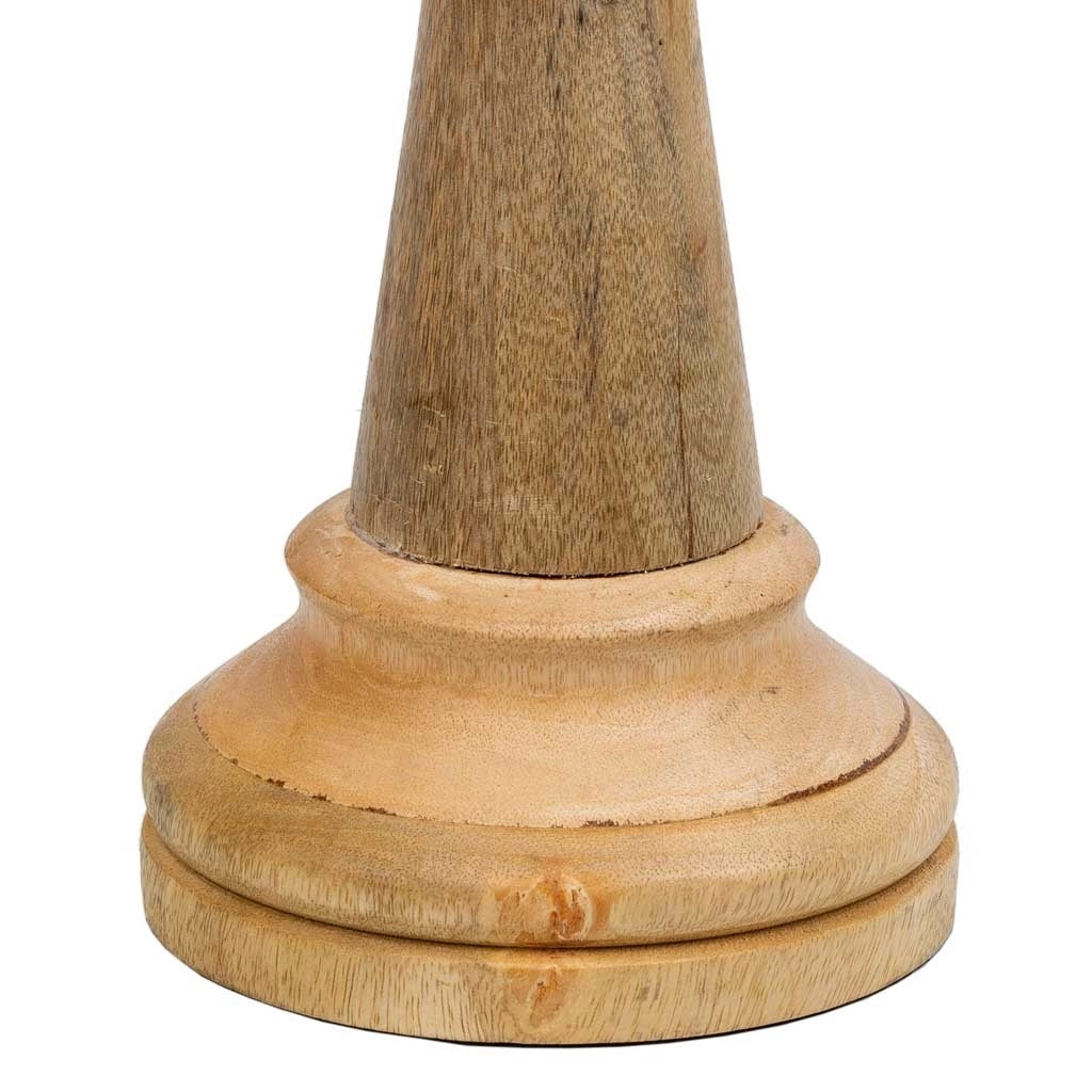 Pezzo degli scacchi del Re in legno di mango marrone d15,5x40h cm