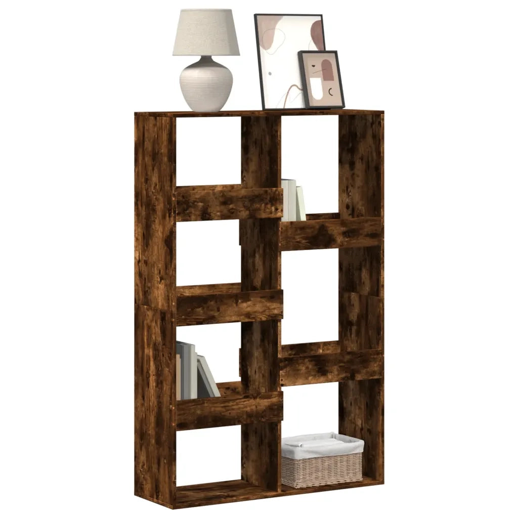vidaXL Libreria Rovere Fumo 100x33x155,5 cm in Legno Multistrato