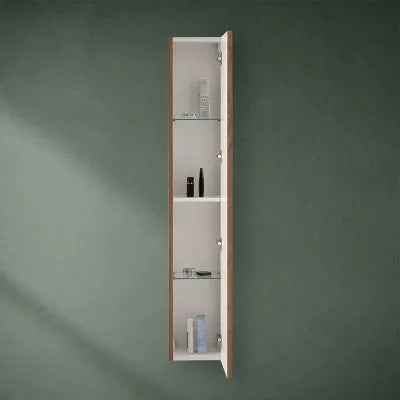Pensile bagno sospeso cannettato H 150 cm noce canaletto  Bali