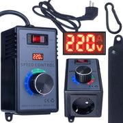 Regolatore di Tensione 4000W – Controllo Preciso 0-240V AC | Display Tensione, Interruttore On/Off