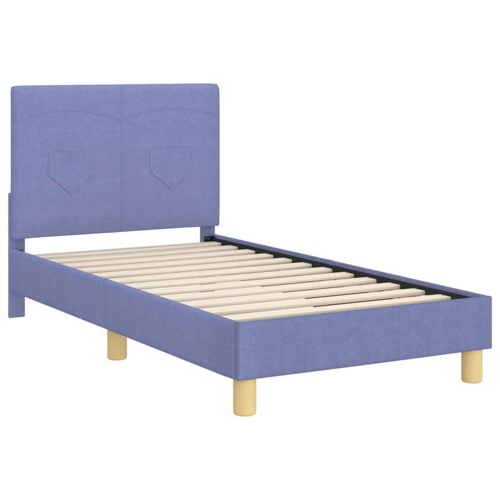 Struttura letto bambini con testata Blu jeans 80 x 160 cm