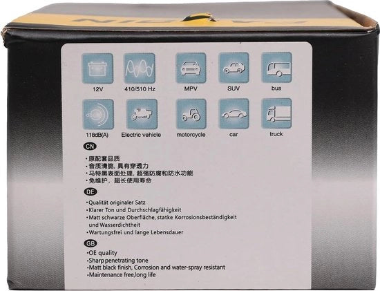 Kit di Treinchio per Camion Auto Moto 12V Clacson per Camion con Farina e Suono Alto