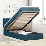 Struttura Letto Pouf con Materasso 100x200 cm Velluto