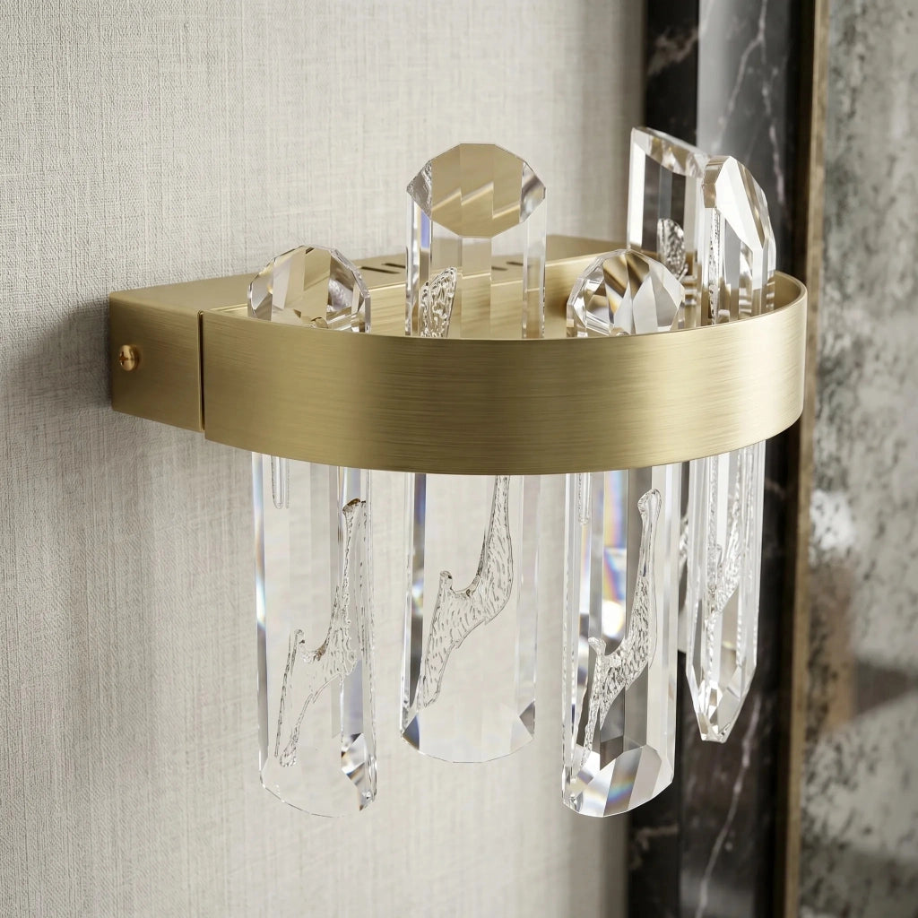 Applique Da Parete Led Swe075-w Brushed Gold