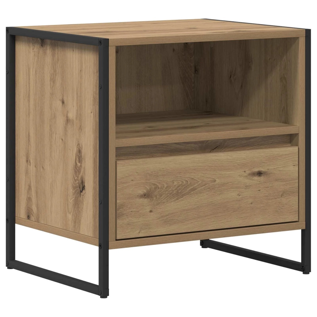 Comodino Rovere Artigianale 50 x 39,5 x 50 cm Legno multistrato 886676