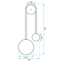 Lampada Da Parete App1474-w Gold