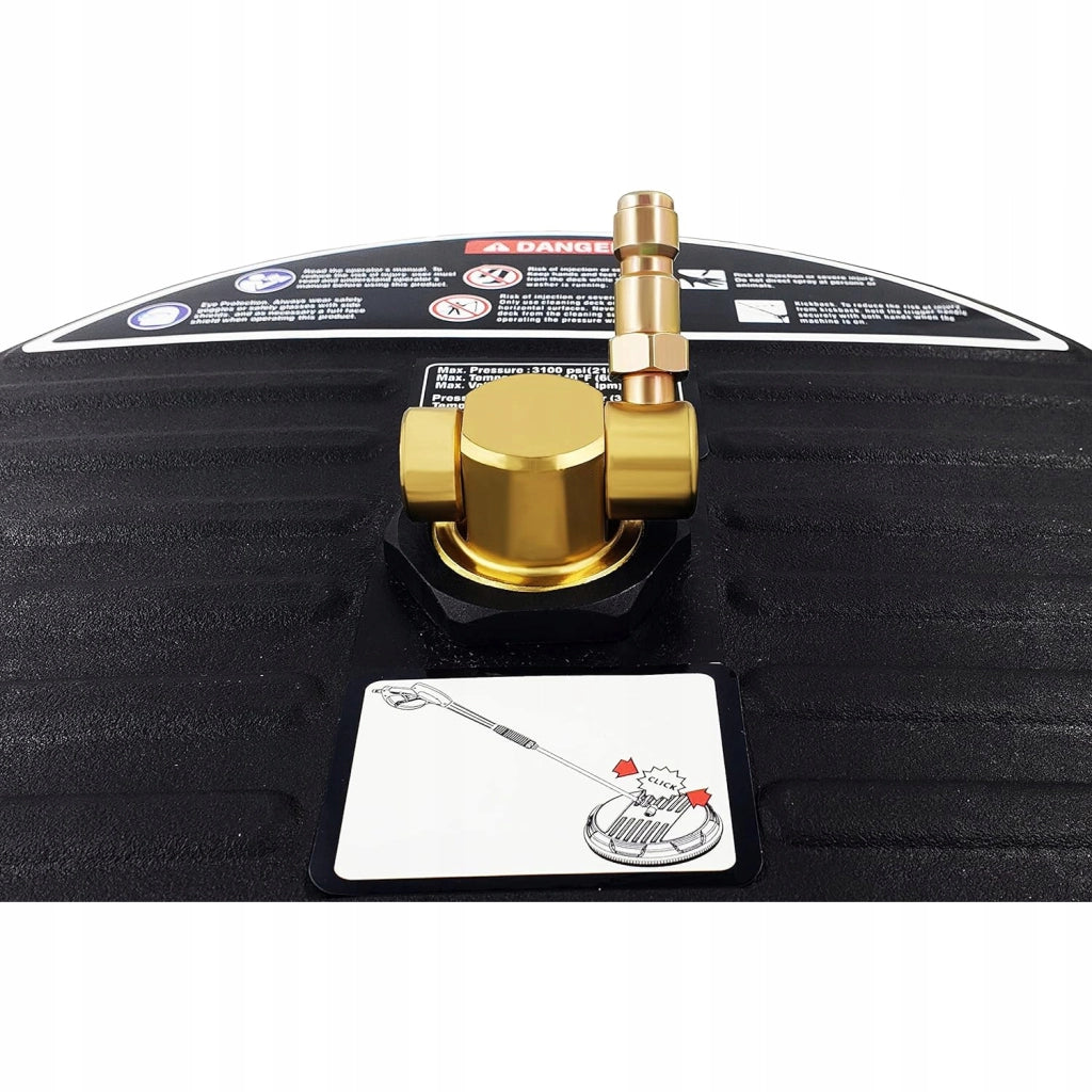 Set di Accessori per Idropulitrice – Spazzola T-Racer 15", Lancia 1/4" con 5 Ugelli, Schiumogeno 1000ml