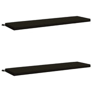 Cuscini per Panchina a 2 Pezzi SOEST 2 pz 100% Poliestere Nero 948921