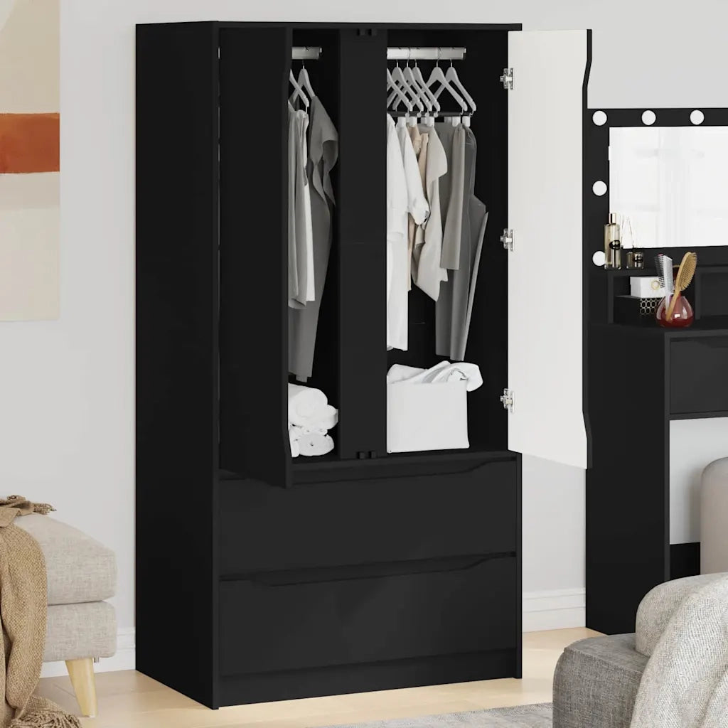 Guardaroba Nero 79,5 x 49 x 156 cm Legno ingegnerizzato 3406246
