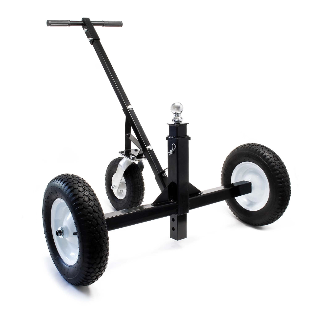 Carrello sposta rimorchio roulotte regolabile in altezza max 500 kg con 3 ruote Aiuto di manovra