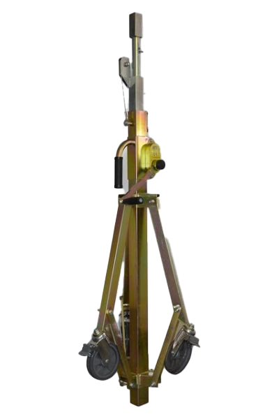 ALZALASTRE TELESCOPICO A CREMAGLIERA CON RUOTE 110x76 cm - 153h - AKIFIX