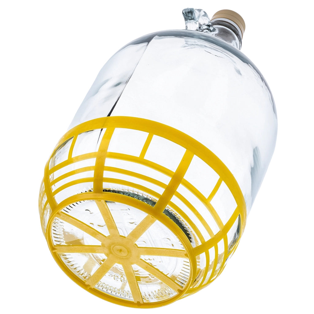 Bottiglia di vino KADAX 5L Palloncino Signora in un Cestino Bottiglia di vino + Tappo 3 pezzi