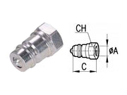 Innesto rapido push pull tubo rigido innestabile maschio pressione serie 3CFPV - 80352