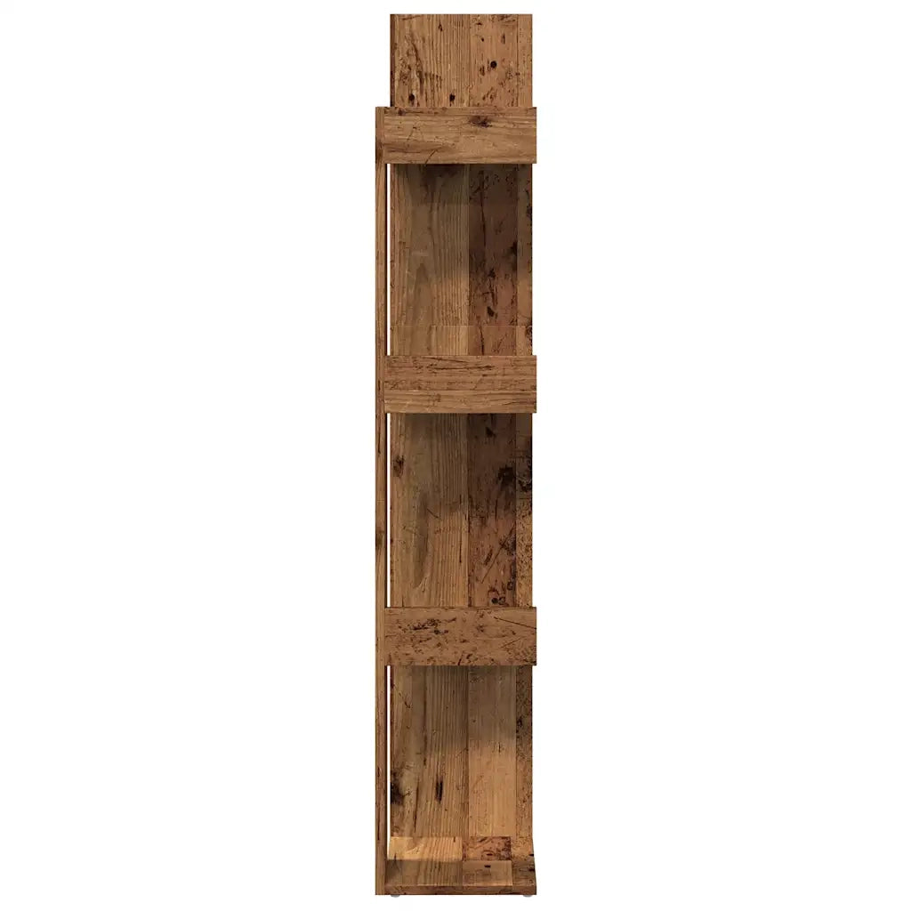 Libreria Legno Antico 86x25,5x140 cm in Legno Multistrato