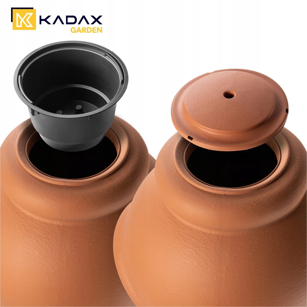 Serbatoio per acqua piovana KADAX da 360 litri, contenitore per acqua con rubinetto e grande recipiente.
