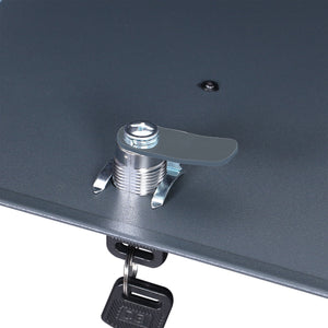 Cassetta postale con vano portagiornale V48 antracite + inox 370 x 105 x 370 mm