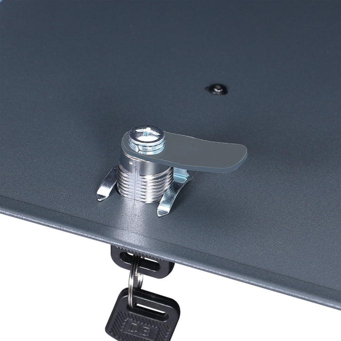 Cassetta postale con vano portagiornale V48 antracite + inox 370 x 105 x 370 mm