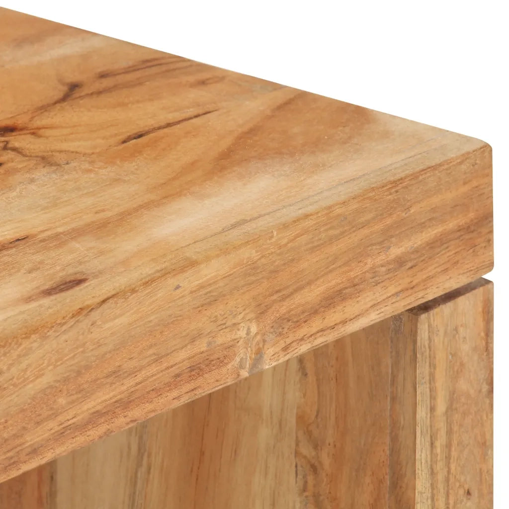 Set Tavolini da CaffÃ¨ 2 pz in Legno Massello di Acacia cod mxl 54975