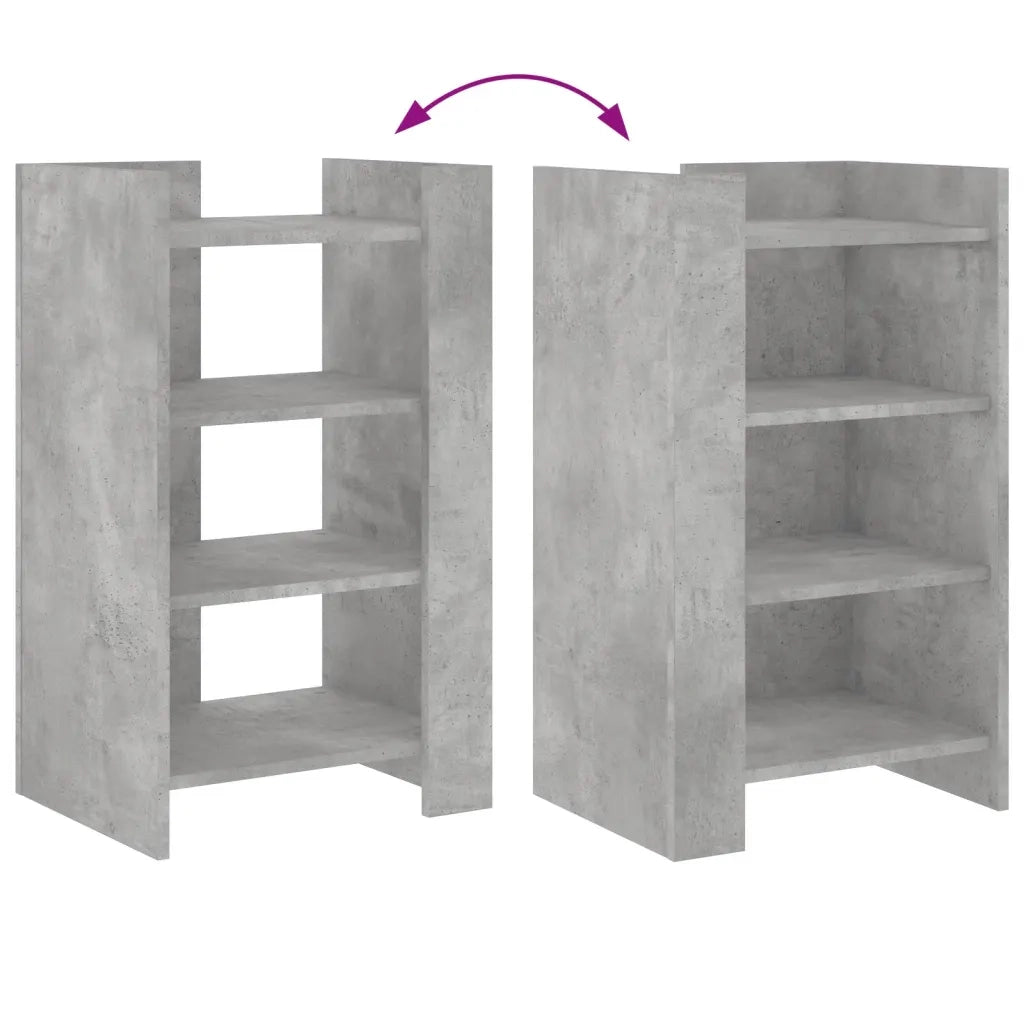 Credenza Grigio Cemento 45x35x75 cm in Legno Multistrato 848384
