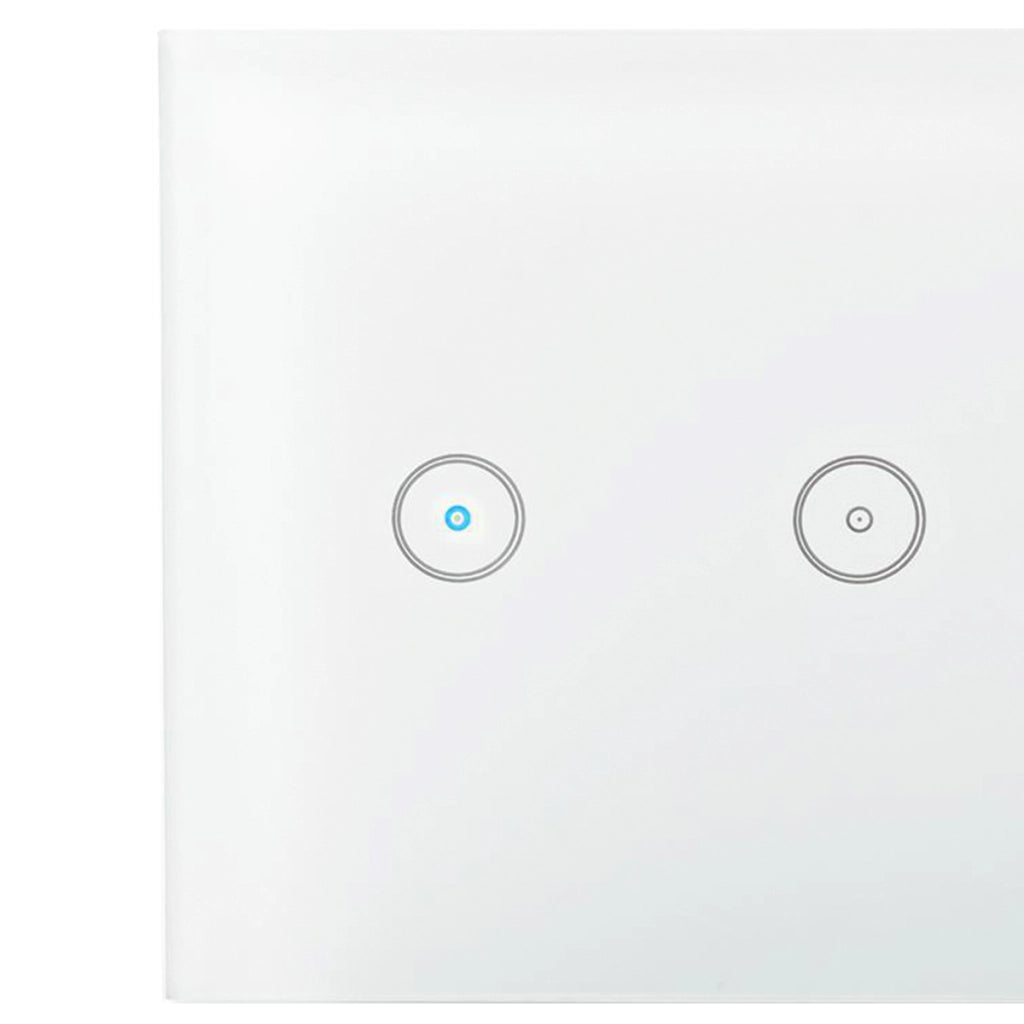 Interruttore Murale Connesso Wi-Fi 2.4GHz 300W per Due Lampade Bianco Nedis