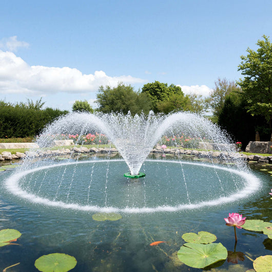 Fontana galleggiante COP-10000 20.000 l/h 90 W Colonna d'acqua alta 1 m con 3 m di diametro