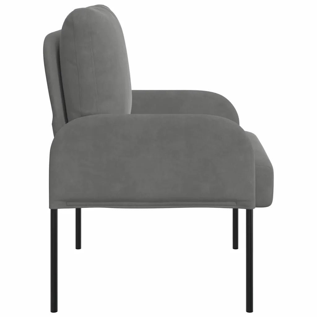 Divani con cuscino 55cm Grigio scuro Legno compensato