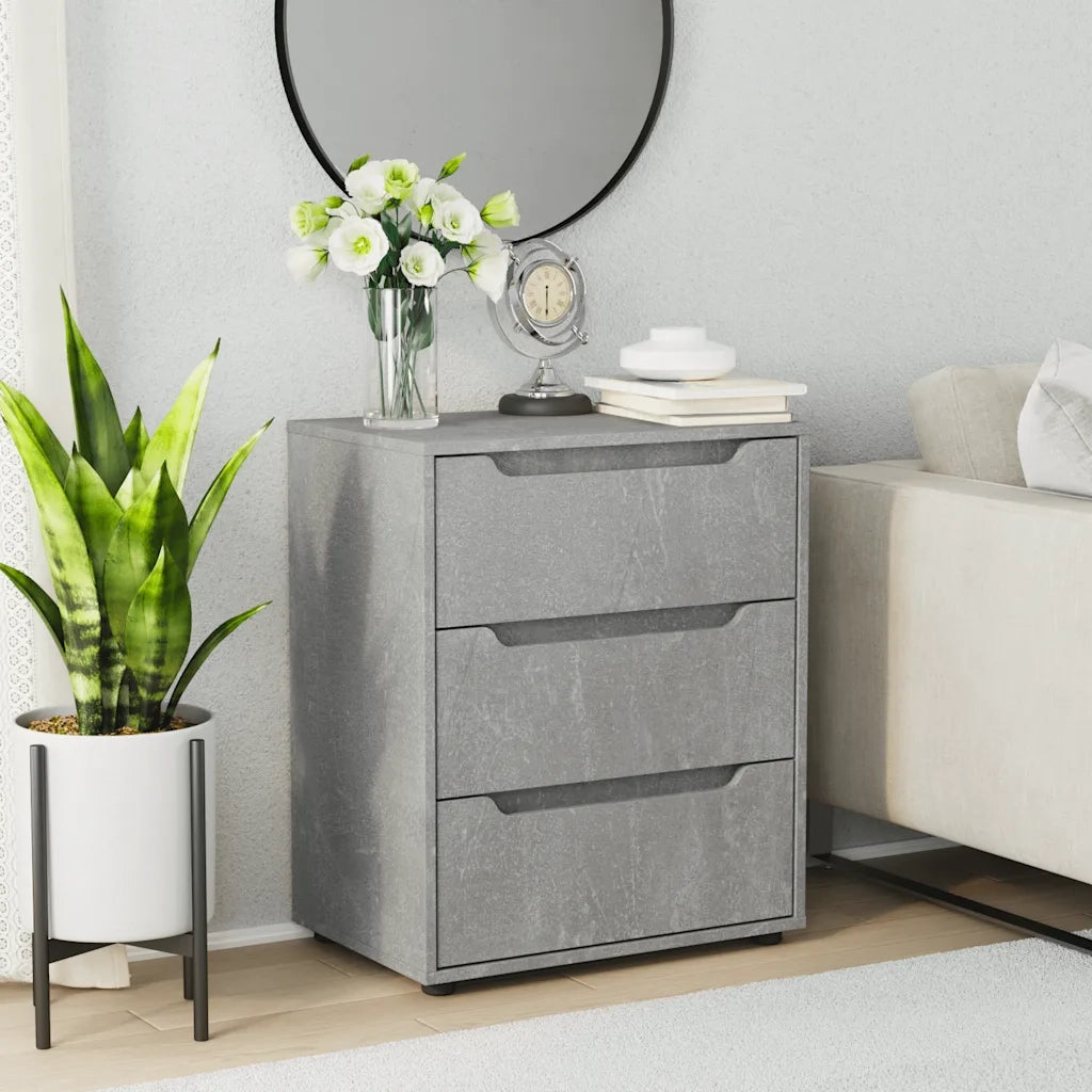 Credenza VISNES Grigio Cemento 60x40x73 cm in Legno Multistrato 4108286