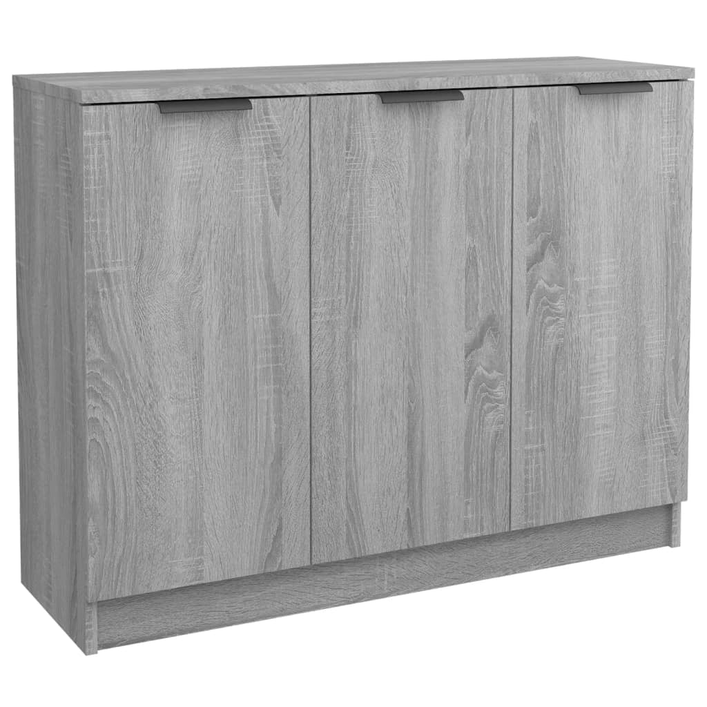 Buffet credenza cassettiera armadio mobile contenitore organizer cucina soggiorno salotto Sonoma 90,5 x 30 x 70 cm legno ingegnerizzato grigio 02_0036545