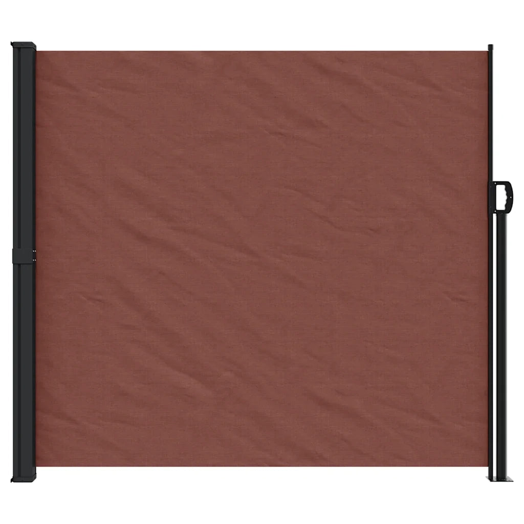 Tenda da Sole Laterale Retrattile-Tenda parasole per balcone per giardino Marrone 180x500 cm