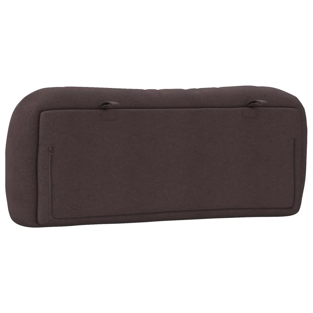 Cuscino Testiera Hvar Marrone Scuro 100 cm in Tessuto 374552