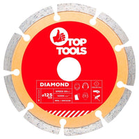 Topex 61h325 disco diamantato, 1 125 x 22,2 mm, segmentato