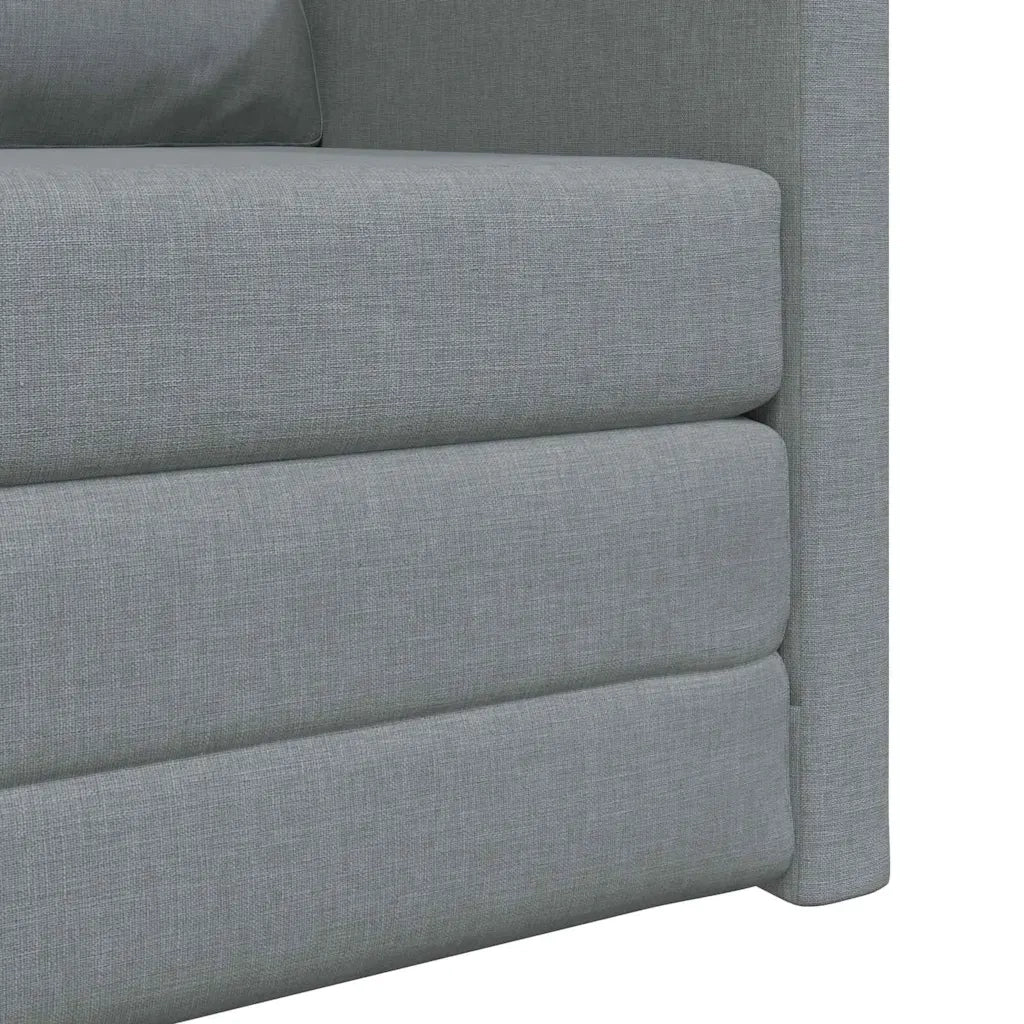 Divano letto-Sofa Letto-Daybed Grigio chiaro 74 x 77 x 81 cm Tessuto