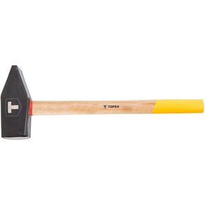 Topex 02a511 martello da carpent ntiere 10 kg, manico in legno