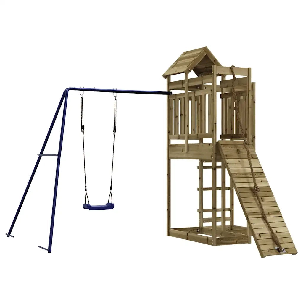 Set da Gioco da Esterno in Legno di Pino Impregnato 3156879