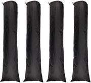 Tas di stoccaggio per tappeti 4 pezzi - impermeabile - riutilizzabile - nero - tessuto di Oxford - 128 x 33 cm