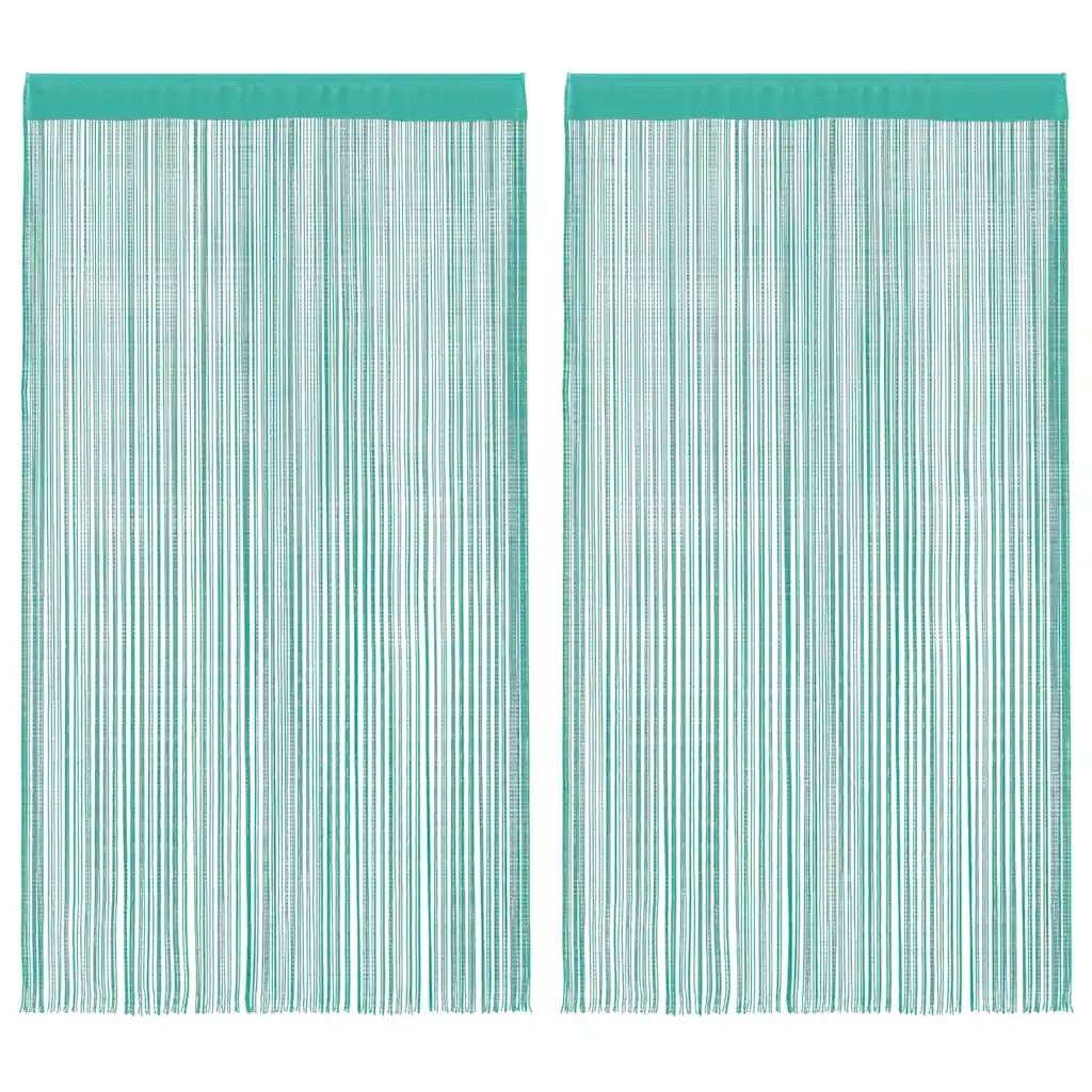 Tende a Filo 2 pz Turchese 140x250 cm