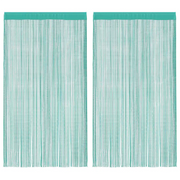 Tende a Filo 2 pz Turchese 140x250 cm