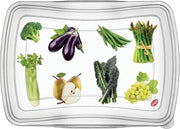 Contenitore quadrato per conservazione alimenti in plastica, 2L, 3 pezzi, plastica, trasparente, 2L, 3 pezzi