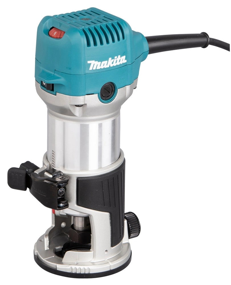 Makita RT0702CX3J Rifilatore Multifunzionale 710 W – con Accessori e pinza 8 mm