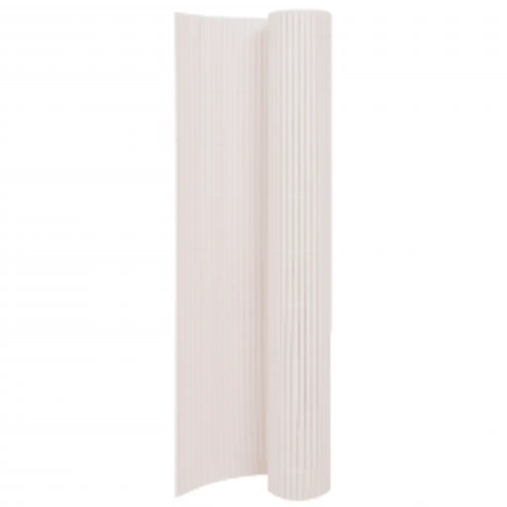 Recinzione da Giardino a Doppio Lato 110x400 cm Bianca cod mxl 20591