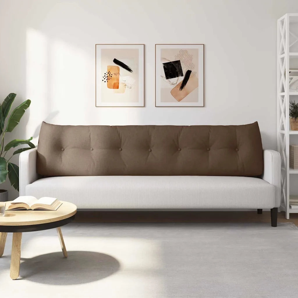 Cuscino per Schiena Marrone 200 x 24 x 50 cm Tessuto 42014590