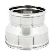 Raccordo inox 6 decimi aisi 304 da f 150 a f variabile, diametro 120mm