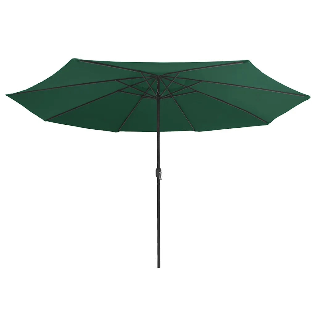 Ombrello | Parasolne da Giardino con Palo in Metallo 390 cm Verde