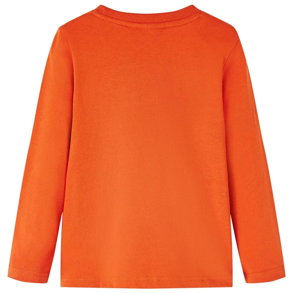 Maglietta Bambino Maniche Lunghe Arancione 128 12707
