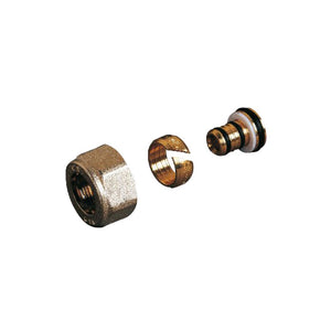 Coppia raccordi per tubo mulistrato 16 mm